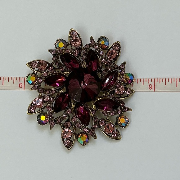Large Purple Flower Brooch/Pendant - Picture 5 of 6